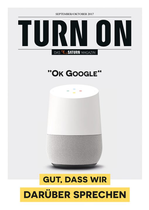 Google Home im Turn on Magazin von Saturn