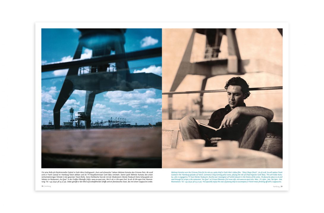 HH Airport Magazine Doppelseite Sepia