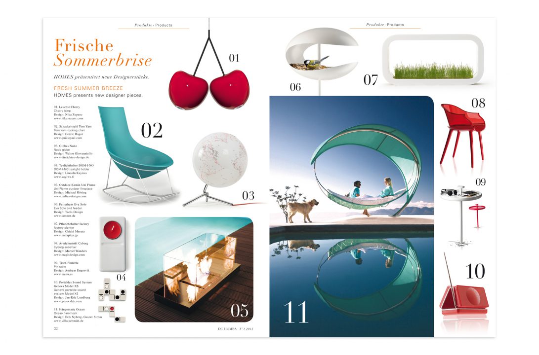 HOMES Magazin Produkte Special