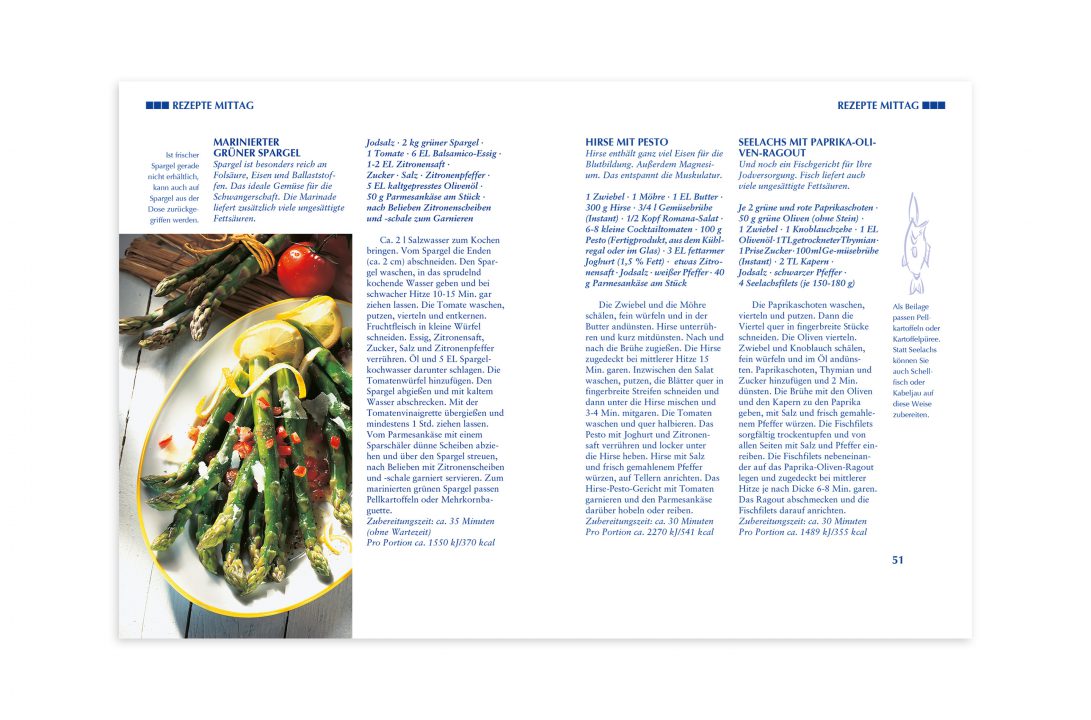 Neun Monate Spargel Doppelseite