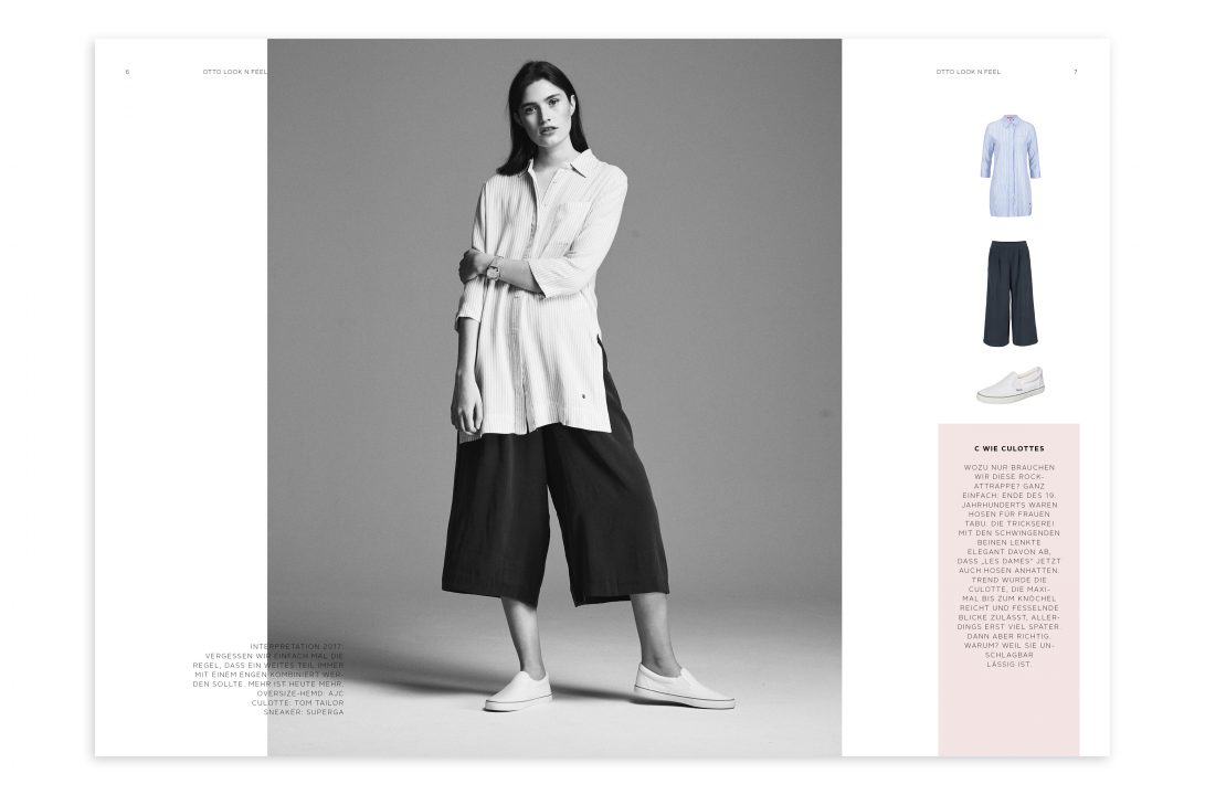 PR Lookbook Fashion schwarzweiss