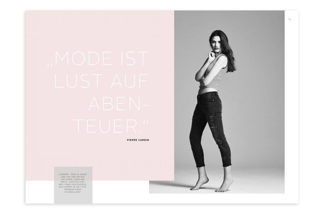 PR Lookbook Fashion Zitat Innenseiten