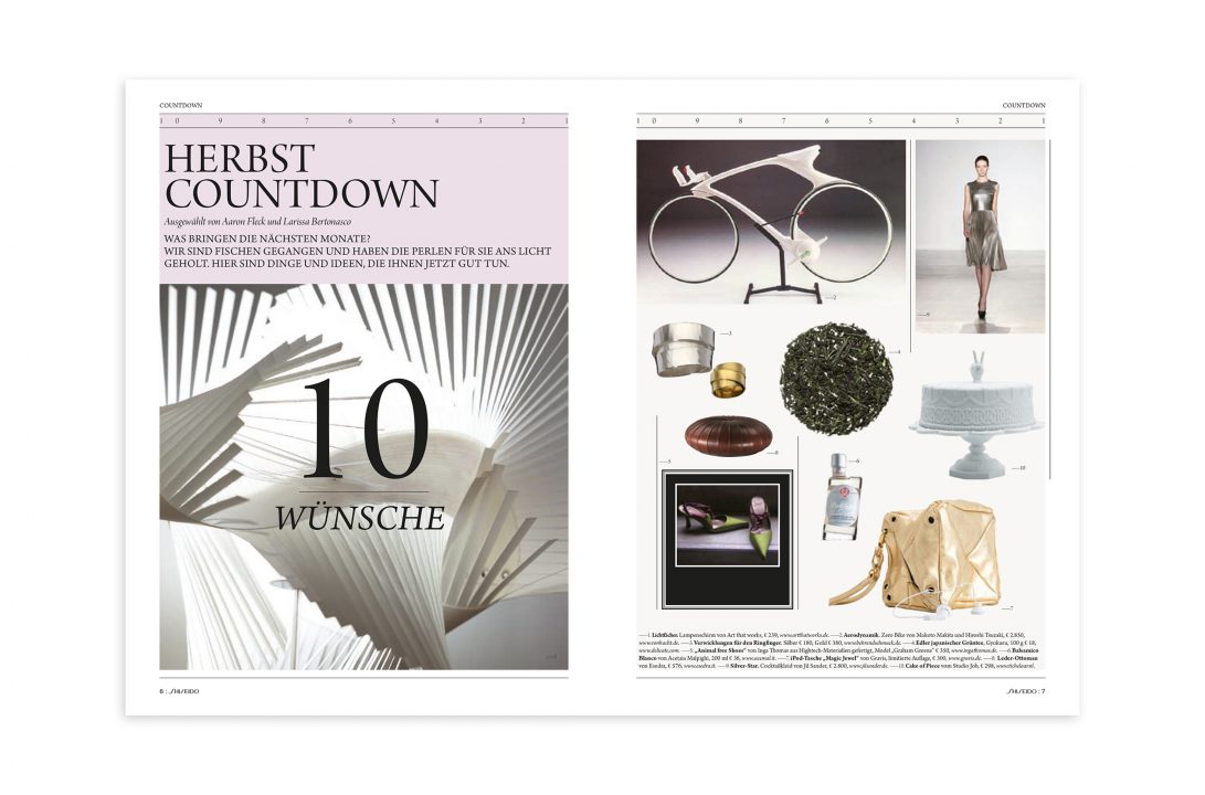 Shiseido Magazin Editorial Design