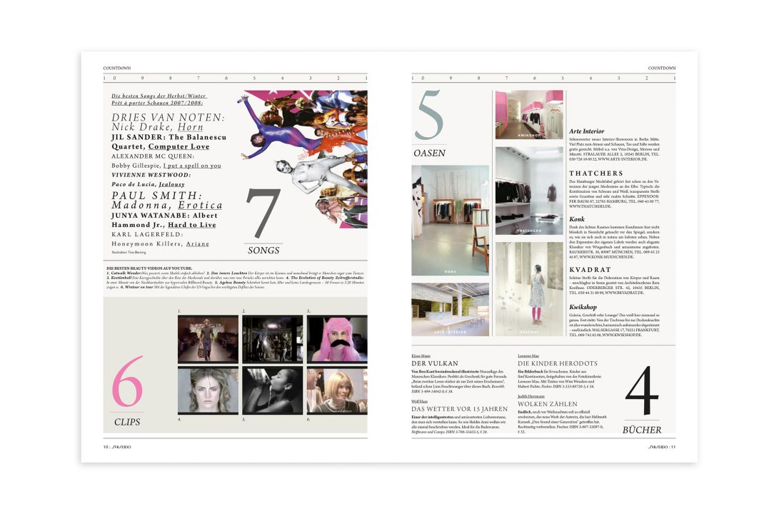 Shiseido Layout Innenseiten