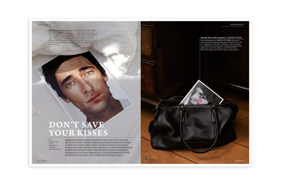 Shiseido Magazin Kuss Shooting