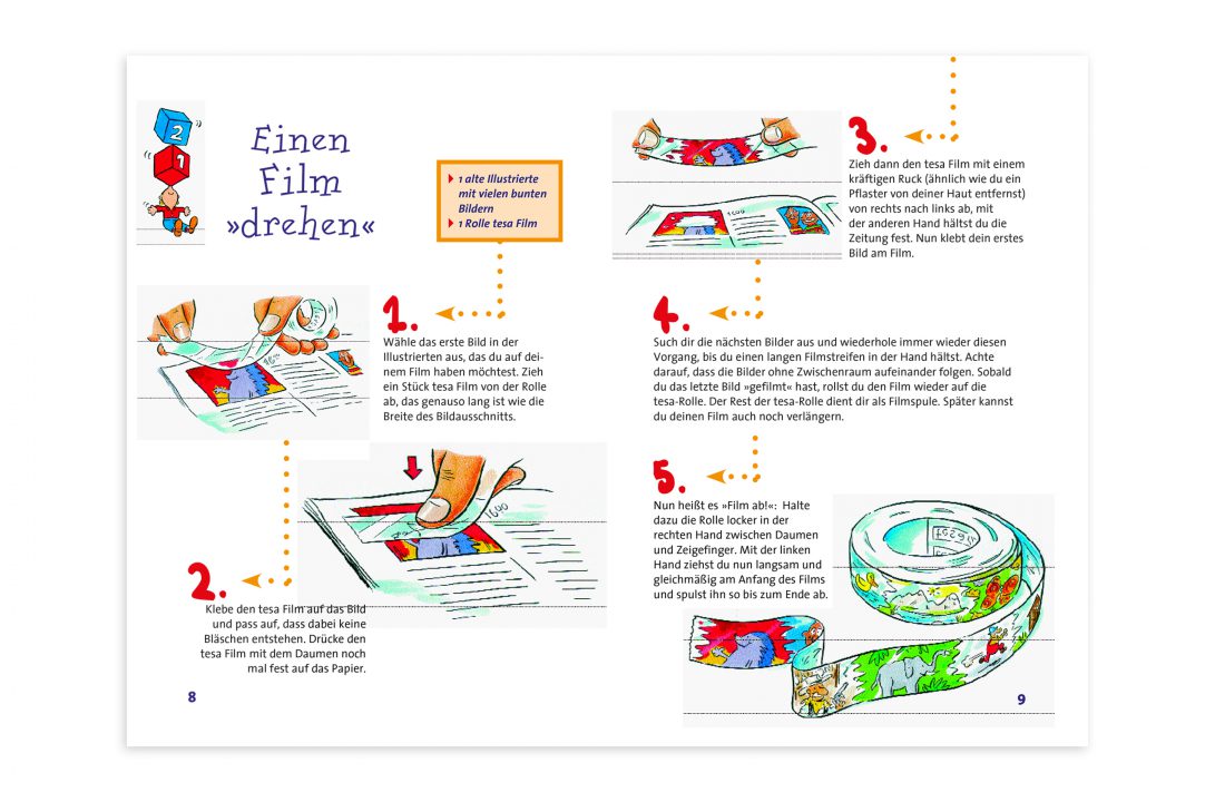 Tesa Bastelbuch Anleitung Layout