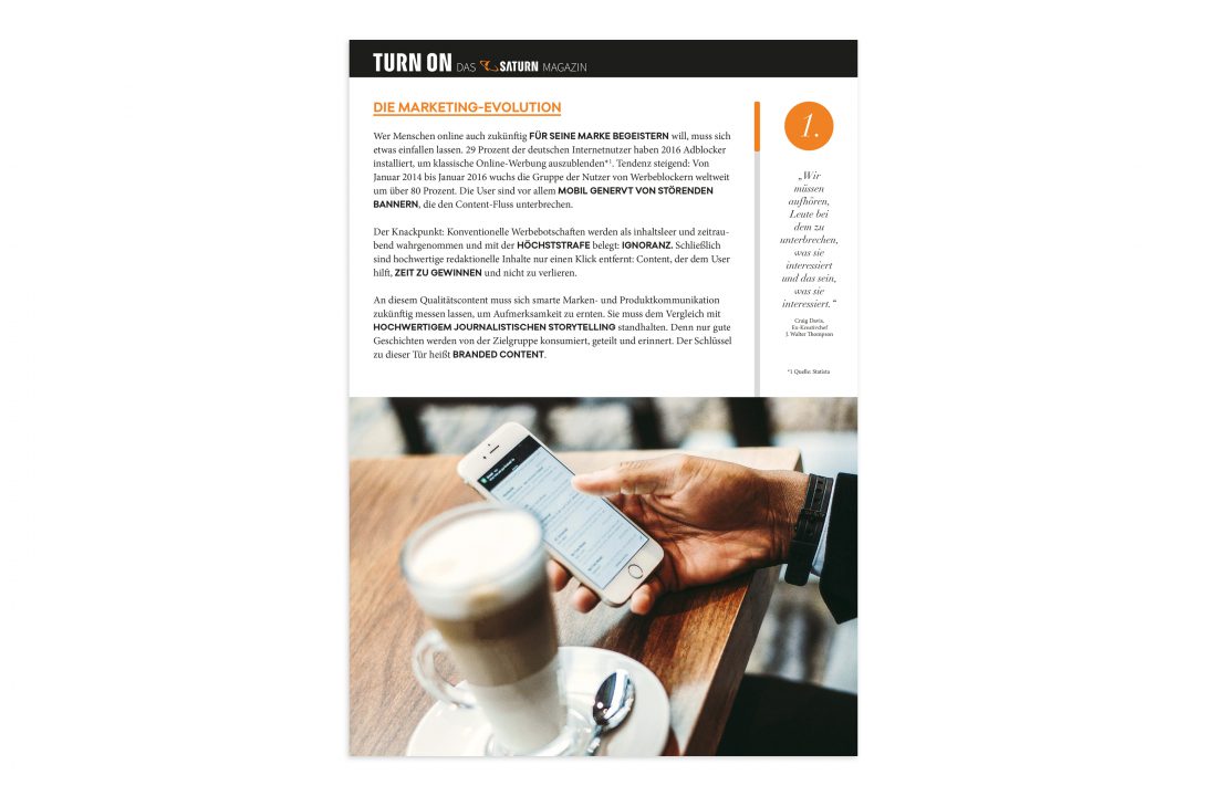 Vermarktung TURN ON Broschuere Innenseiten